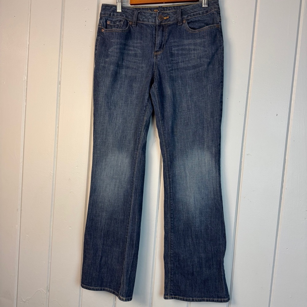Cato Premium Denim Jeans Bootcut Dark Wash Pockets Womens Size 8‎ Petite